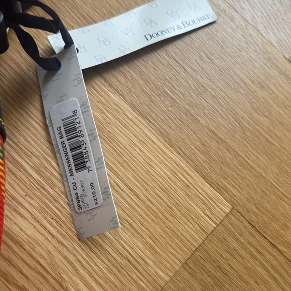 Dooney & Bourke Tartan Plaid Crossbody Bag – Red/Green Holiday Collection - Picture 3 of 4